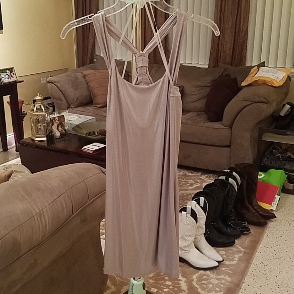 INC Mini Dress,  Silver/Pewter